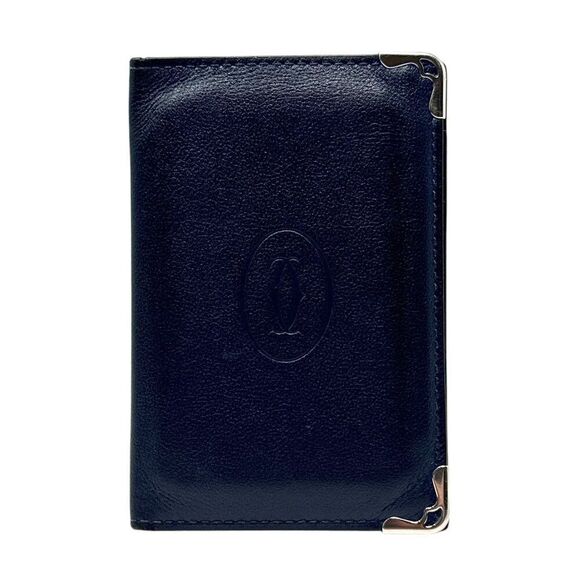 Cartier Other - Cartier Black Leather 4-Credit Card Holder